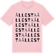 Pink Cotton t-shirt med Ållesta ordlek t-shirt