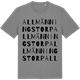 Mid Heather Gray t-shirt med Allmänningstorp ordlek t-shirt