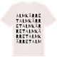 Vintage White t-shirt med Almkärret ordlek t-shirt