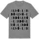 Mid Heather Gray t-shirt med Almö-Lindö ordlek t-shirt