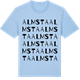 Blue Soul t-shirt med Almsta ordlek t-shirt