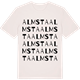 Vintage White t-shirt med Almsta ordlek t-shirt