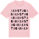 Pink Cotton t-shirt med Almstugan ordlek t-shirt