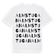 White t-shirt med Almstugan ordlek t-shirt