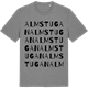 Mid Heather Gray t-shirt med Almstugan ordlek t-shirt