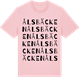 Pink Cotton t-shirt med Ålsbäcken ordlek t-shirt