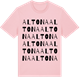 Pink Cotton t-shirt med Altona ordlek t-shirt