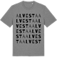 Mid Heather Gray t-shirt med Alvesta ordlek t-shirt