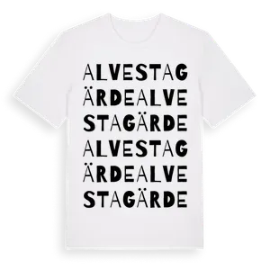 Alvestagärde ordlek t-shirt – ekologisk bomull t-shirt från Pinshirt