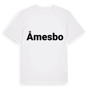 Åmesbo fetstil t-shirt – ekologisk bomull t-shirt från Pinshirt