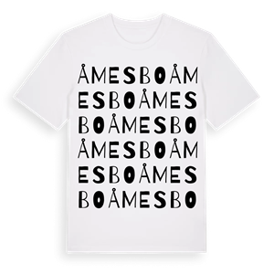 Åmesbo ordlek t-shirt – ekologisk bomull t-shirt från Pinshirt