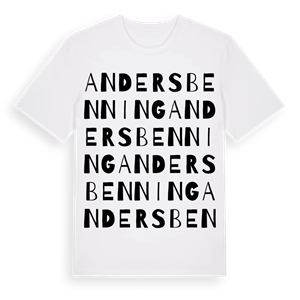 Andersbenning ordlek t-shirt – ekologisk bomull t-shirt från Pinshirt