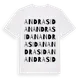 White t-shirt med Andra Sidan ordlek t-shirt