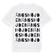 White t-shirt med Ängshöjden ordlek t-shirt