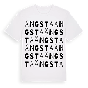 Ängsta ordlek t-shirt – ekologisk bomull t-shirt från Pinshirt