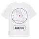 White t-shirt med Annehill t-shirt