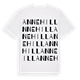 White t-shirt med Annehill ordlek t-shirt