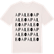 Vintage White t-shirt med Apalbo ordlek t-shirt