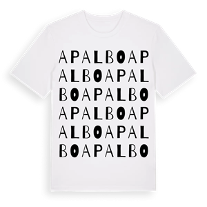 Apalbo ordlek t-shirt – ekologisk bomull t-shirt från Pinshirt