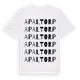 White t-shirt med Apaltorp ordlek t-shirt