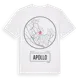White t-shirt med Apollo t-shirt