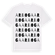 White t-shirt med Arboga ordlek t-shirt