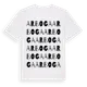 White t-shirt med Arboga ordlek t-shirt