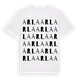 White t-shirt med Arla ordlek t-shirt