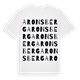 White t-shirt med Aronsberg ordlek t-shirt