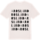 Vintage White t-shirt med Aroslund ordlek t-shirt