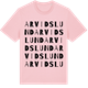 Pink Cotton t-shirt med Arvidslund ordlek t-shirt
