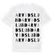 White t-shirt med Arvidslund ordlek t-shirt