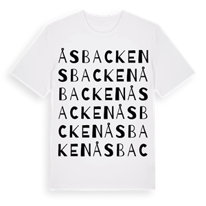 Åsbacken ordlek t-shirt – ekologisk bomull t-shirt från Pinshirt