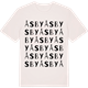 Vintage White t-shirt med Åsby ordlek t-shirt
