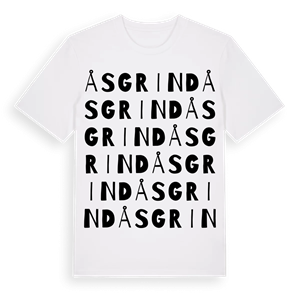 Åsgrind ordlek t-shirt – ekologisk bomull t-shirt från Pinshirt