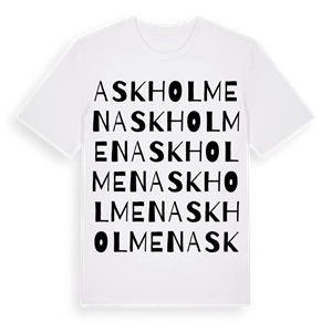 Askholmen ordlek t-shirt – ekologisk bomull t-shirt från Pinshirt
