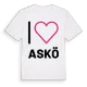 Jag älskar Askö t-shirt stort tryck