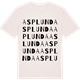 Vintage White t-shirt med Asplunda ordlek t-shirt