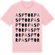 Pink Cotton t-shirt med Asptorp ordlek t-shirt