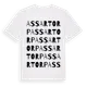 White t-shirt med Assartorp ordlek t-shirt