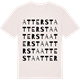 Vintage White t-shirt med Attersta ordlek t-shirt