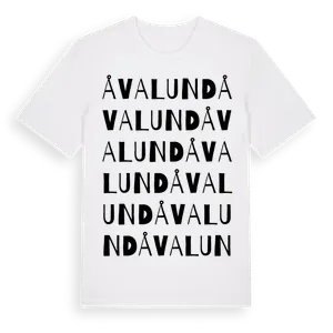Åvalund ordlek t-shirt – ekologisk bomull t-shirt från Pinshirt