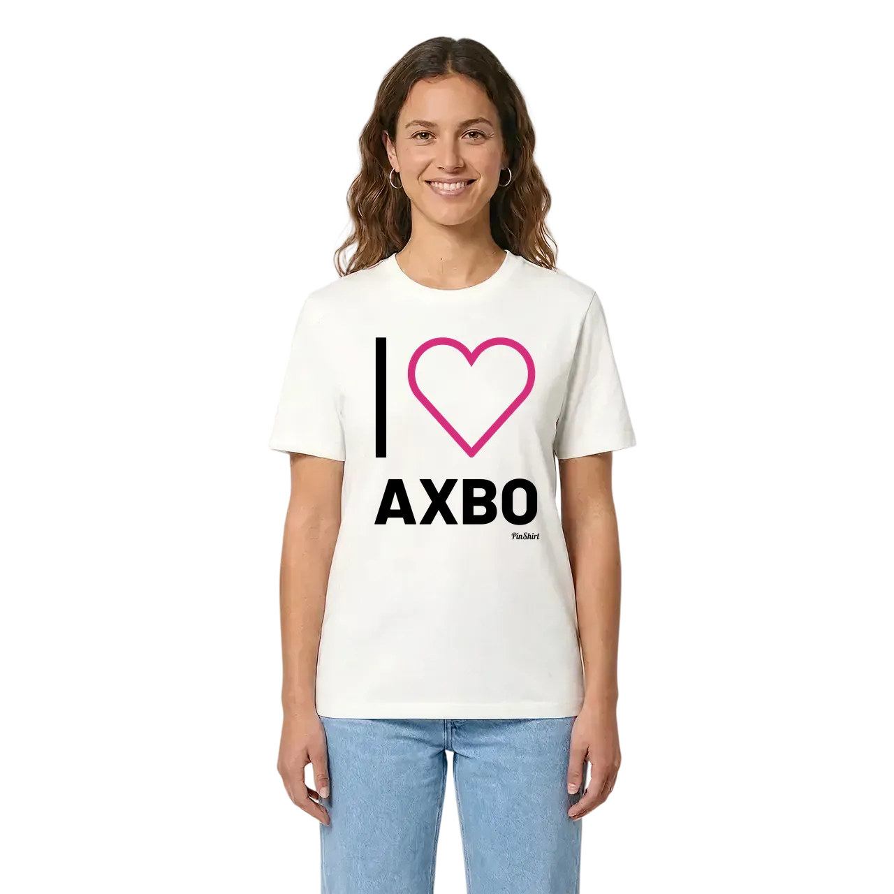 Jag älskar Axbo t-shirt stort tryck i miljö