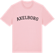 Pink Cotton t-shirt med Axelborg böjd t-shirt