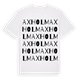 White t-shirt med Axholm ordlek t-shirt