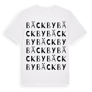 Bäckby ordlek t-shirt – ekologisk bomull t-shirt från Pinshirt