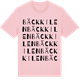 Pink Cotton t-shirt med Bäckkilen ordlek t-shirt