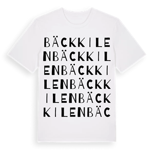 Bäckkilen ordlek t-shirt – ekologisk bomull t-shirt från Pinshirt