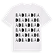 White t-shirt med Bad ordlek t-shirt