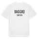 White t-shirt med Baggbo i Sverige t-shirt
